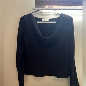 Babaton Cowlneck Long Sleeve Top